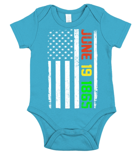Juneteenth Flag June 19 1865 Black history Short Sleeve Baby One-Piece