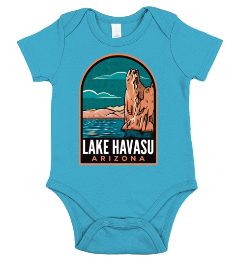 Lake Havasu Arizona Short Sleeve Baby One-Piece