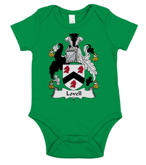 Lovell Family Crest British Family Crests Short Sleeve Baby One-Piece