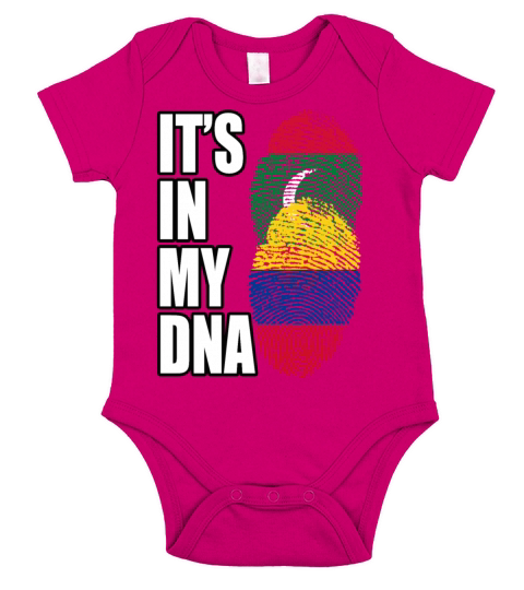 Maldivian And Colombian Mix Heritage DNA Flag Short Sleeve Baby One-Piece