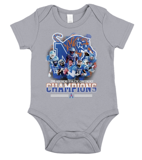 Memphis Tigers 2019 American Athletic Conference Champions Short Sleeve Baby One-Piece