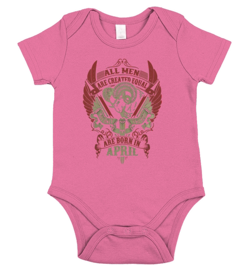 Men Born In April Aries Short Sleeve Baby One-Piece