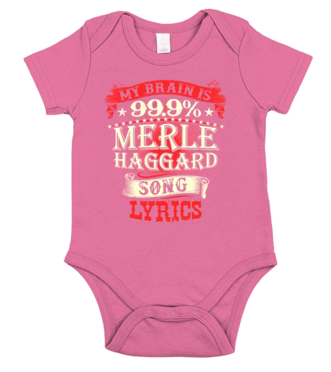merle haggard song lyrics Short Sleeve Baby One-Piece