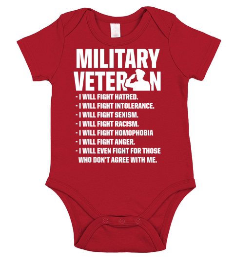 Military Veterans Against Trump 2020 Fight USA Election T-Shirt Short Sleeve Baby One-Piece