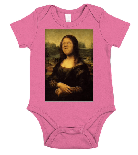 Mona Lisa Short Sleeve Baby One-Piece