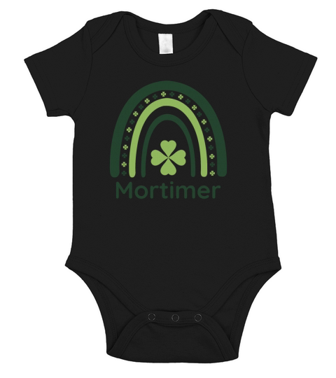 Mortimer Clover Boho Rainbow Short Sleeve Baby One-Piece