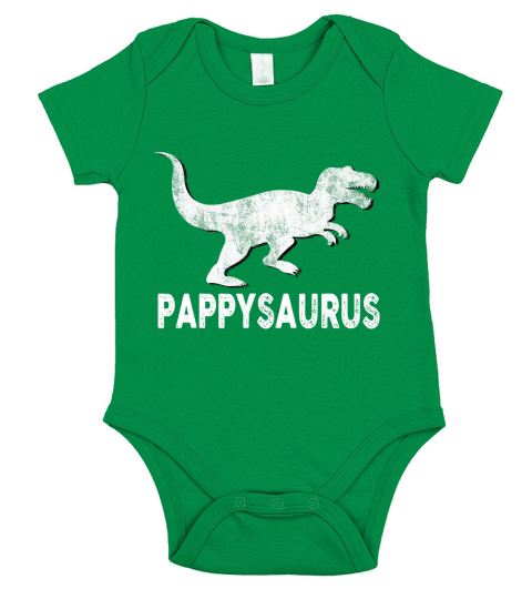 Pappysaurus Shirt Pappy Dinosaur Fathers Day Gifts Men Daddy Short Sleeve Baby One-Piece