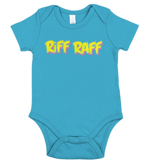 Riff Raff Logo - Neon Icon Short Sleeve Baby One-Piece