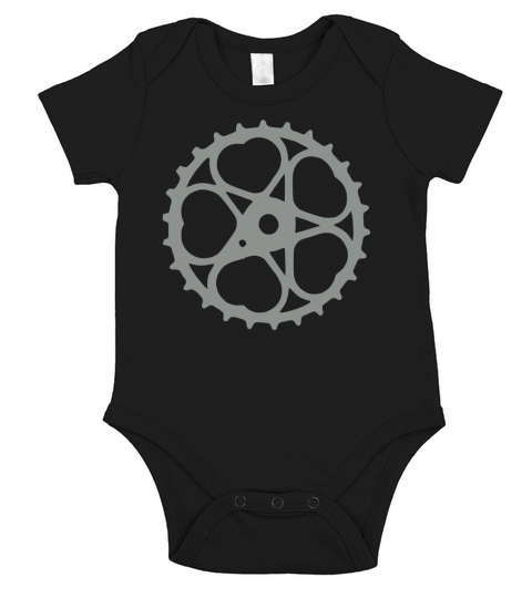 schwinn bicycle heart chainring T-Shirts Short Sleeve Baby One-Piece