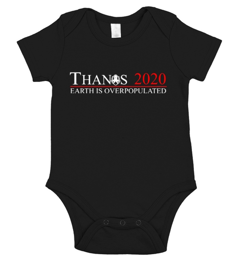 Thanos 2020 earrth is overpopulated Short Sleeve Baby One-Piece