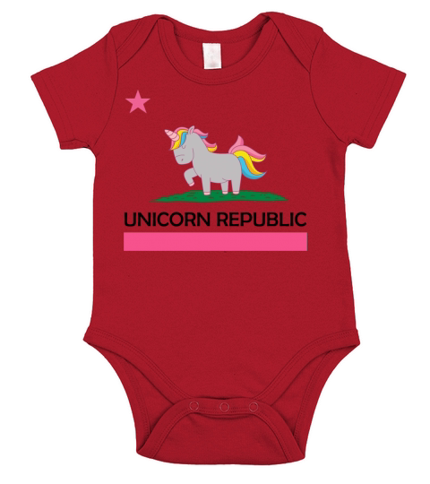 Unicorn Republic Short Sleeve Baby One-Piece
