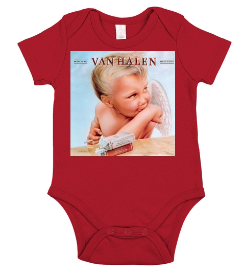 Van Halen Smooking Baby Cover Short Sleeve Baby One-Piece