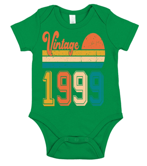 Vintage 1999 birthday gift Short Sleeve Baby One-Piece