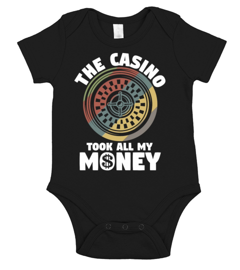 Vintage Roulette Casino Took My Money Short Sleeve Baby One-Piece