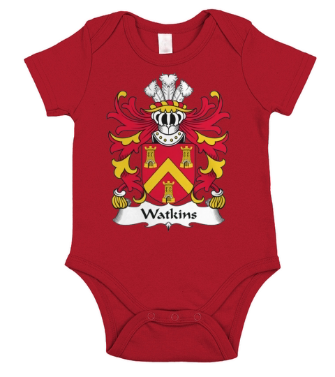 Watkins Family Crest Welsh Family Crests - iPhone 8 Plus Short Sleeve Baby One-Piece