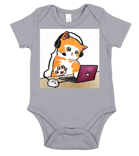 Work from home Short Sleeve Baby One-Piece