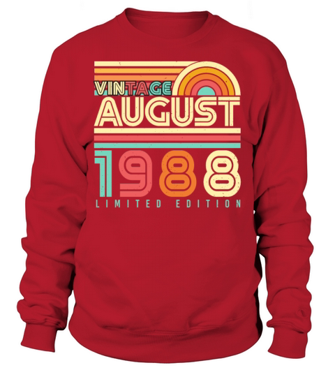 August 1988 Retro Sweatshirt Unisex
