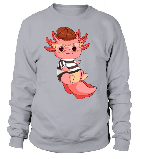 Beatnik Kawaii Axolotl Funny Mexican Salamander Sweatshirt Unisex