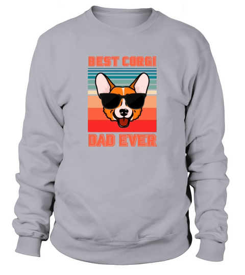 Best Corgi Dad Ever Retro Sweatshirt Unisex