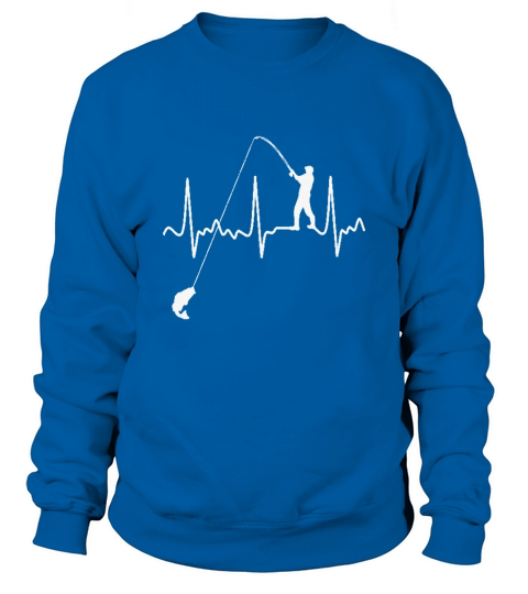 Fishing Heartbeat Sweatshirt Unisex