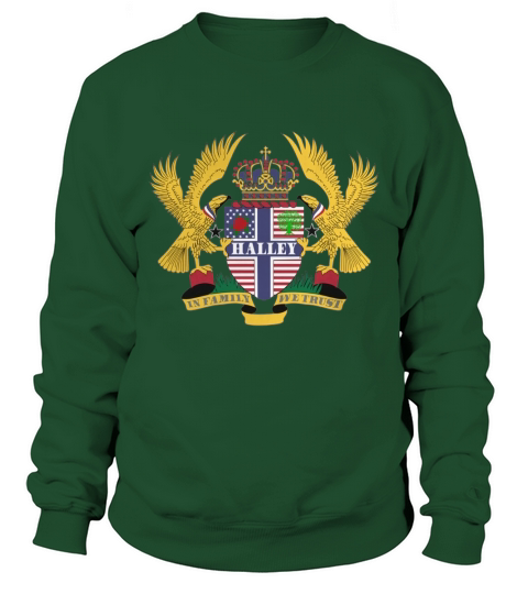 Halley Family Crest For American People - Halley Family T-Shirt, Hoodie, Sweatshirt Sweatshirt Unisex