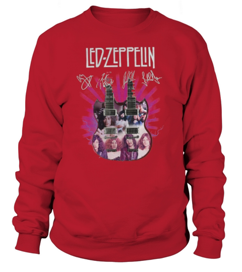 Led Zeppelin signatures two guitar shirt Sweatshirt Unisex