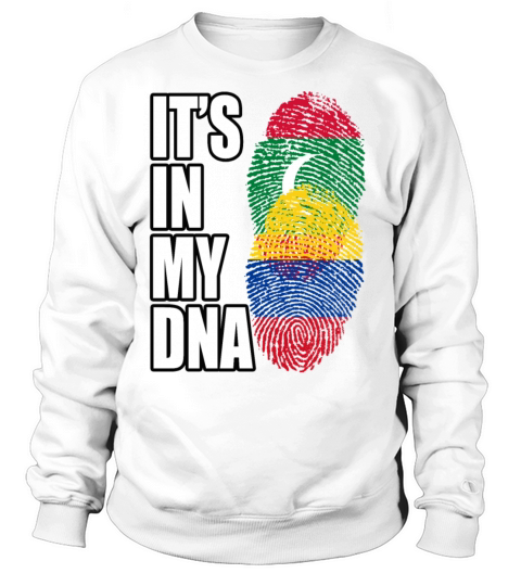 Maldivian And Colombian Mix Heritage DNA Flag Sweatshirt Unisex