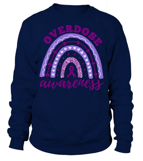 Overdose Awareness Month Rainbow Sweatshirt Unisex