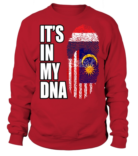 Thai And Malaysian Vintage Heritage DNA Flag Sweatshirt Unisex