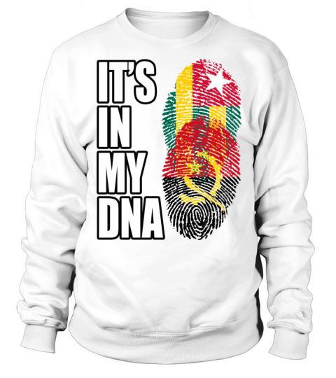 Togolese And Angolan Mix Heritage DNA Flag Sweatshirt Unisex