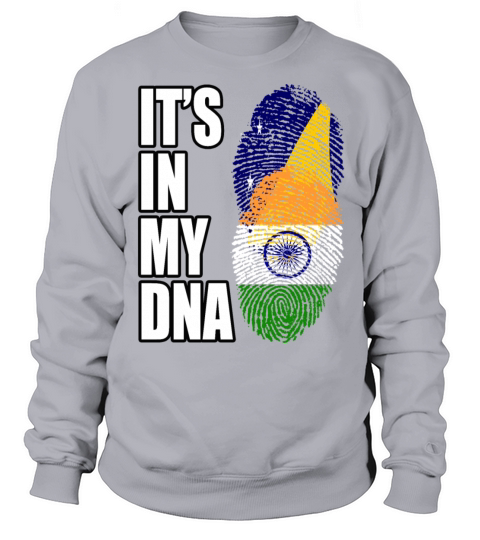 Tokelauan And Indian Mix Heritage DNA Flag Sweatshirt Unisex
