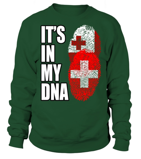 Tongan And Switzerland Mix Heritage DNA Flag Sweatshirt Unisex