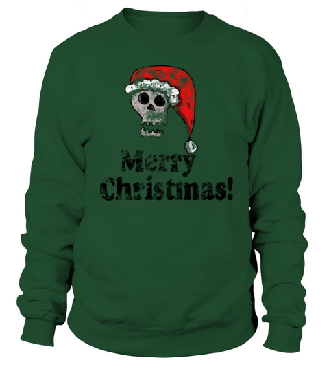 Vintage Merry Christmas Santa skull 3 Sweatshirt Unisex