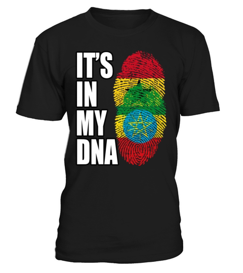 Ghanaian And Ethiopian Mix Heritage DNA Flag T-Shirt Unisex