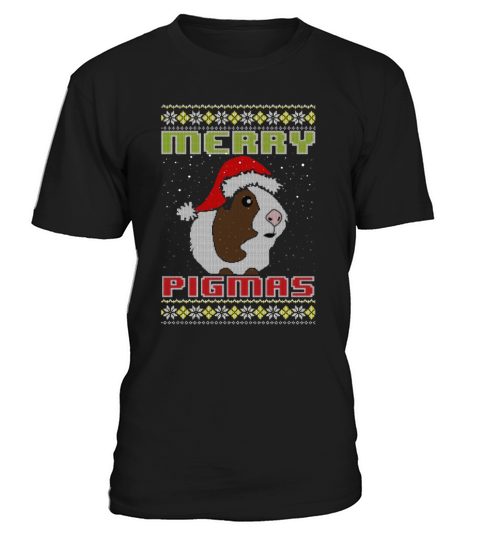 Merry Pigmas Ugly Christmas Guinea Pigs T-Shirt Unisex