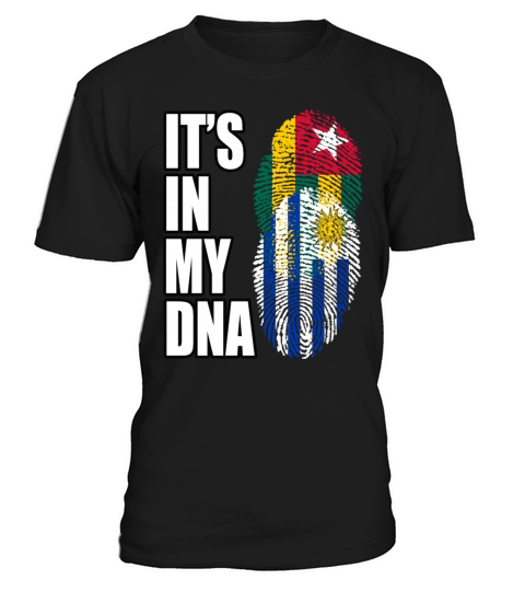 Togolese And Uruguayan Mix Heritage DNA Flag T-Shirt Unisex