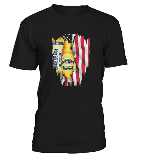Twisted Tea inside American flag shirt T-Shirt Unisex