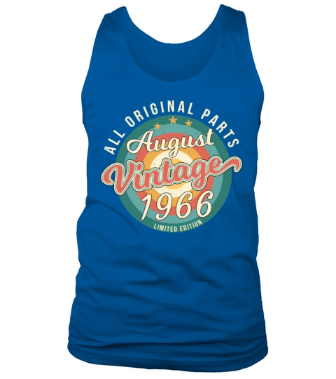 1966 August Retro Tank Top Unisex