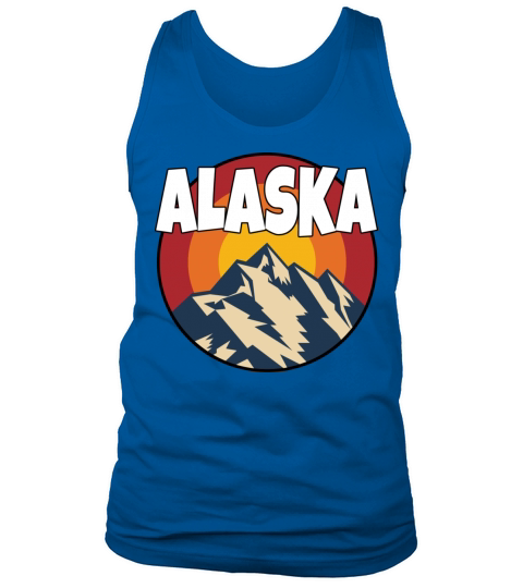 Alaska - Colorful Mountain Range Tank Top Unisex