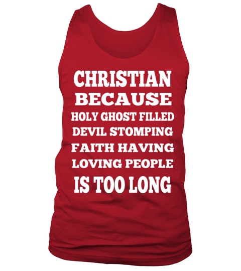 christian because holy ghost filled devil stomping Tank Top Unisex