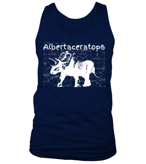 Dinosaur Albertaceratops Carnivorous Funny Vintage Tank Top Unisex