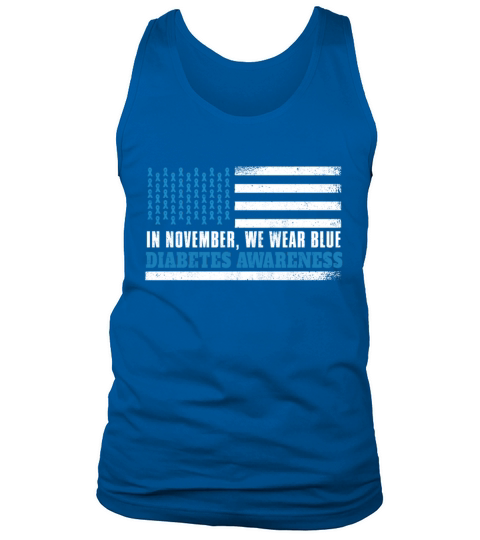 Flag Blue In November Diabetes Awareness Month Tank Top Unisex