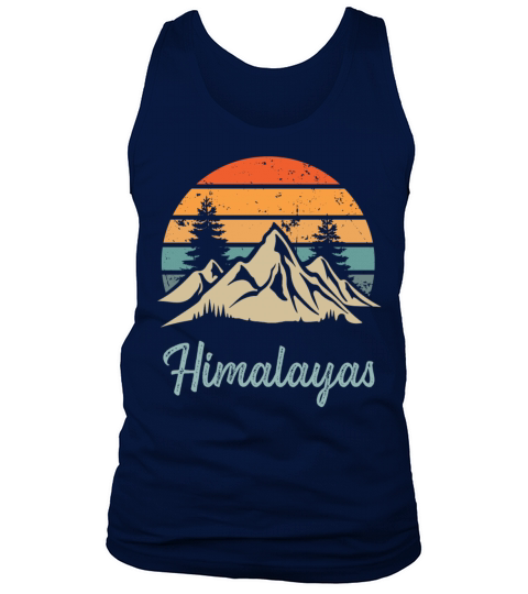Himalayas Retro Vintage Mountain Sunset Outdoors W Tank Top Unisex