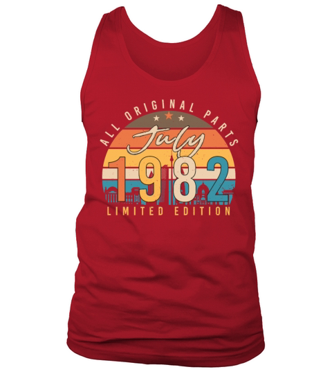 July 1982 40th Birthday Tank Top Unisex