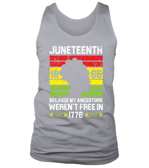 Juneteenth 1865 African American Black Pride Tank Top Unisex