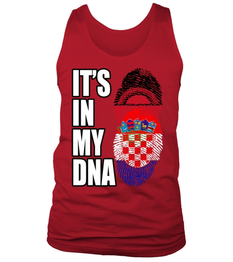 Malawian And Croatian Mix Heritage DNA Flag Tank Top Unisex