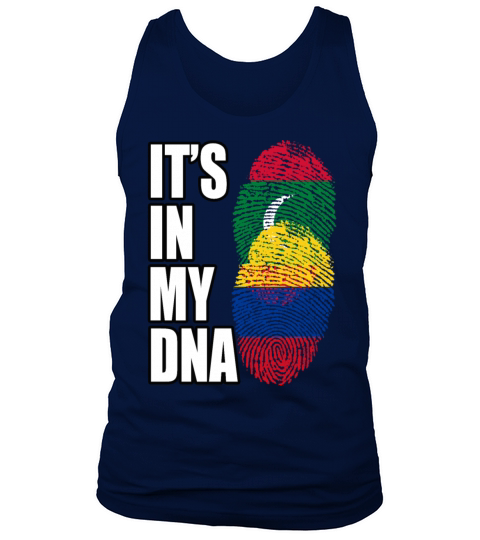 Maldivian And Colombian Mix Heritage DNA Flag Tank Top Unisex