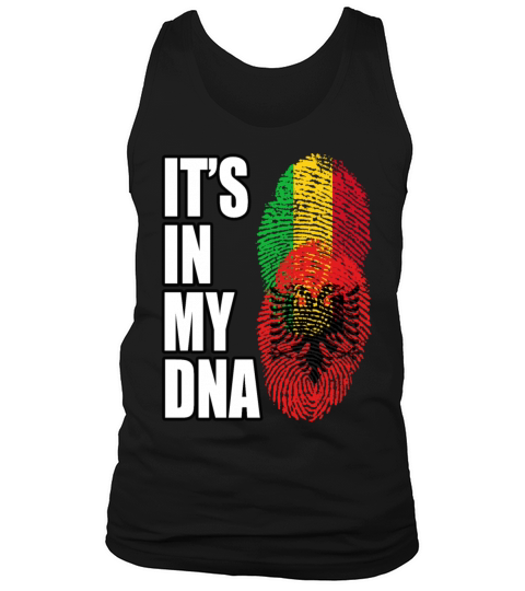 Malian And Albanian Mix Heritage DNA Flag Tank Top Unisex