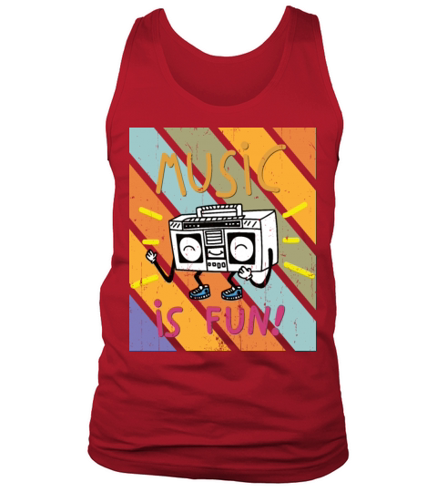 music is fun graphic design funny gift idea Tank Top Unisex