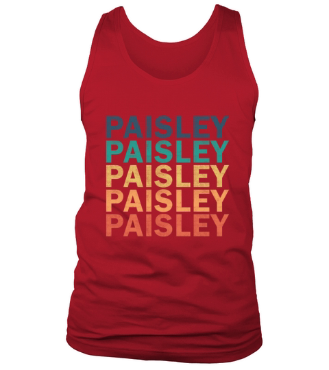 Paisley Name T Shirt - Paisley Vintage Retro Name Tank Top Unisex